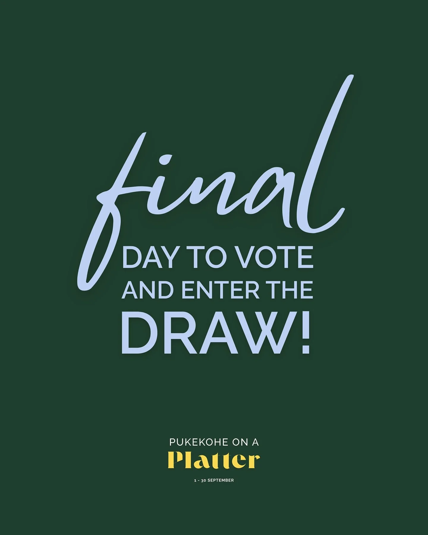 It&rsquo;s the final day to enter the draw for a whole year&rsquo;s worth of dining vouchers!*

All you need to do is snap a photo of your receipt after trying a special dish, cocktail or coffee at any participating Pukekohe business, then fill out t