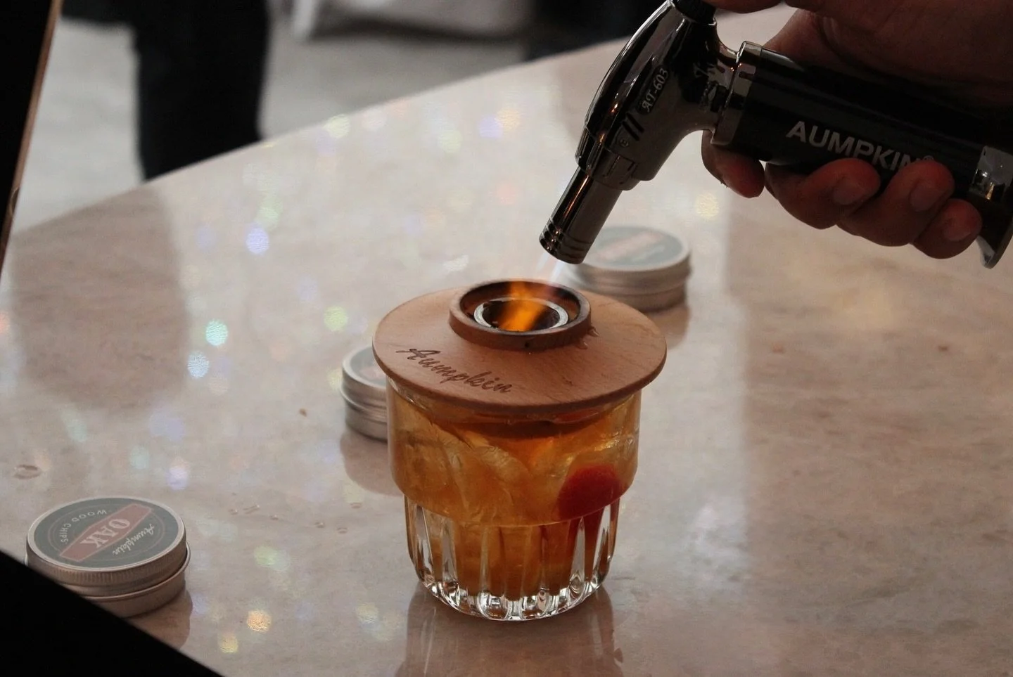 A toast to timeless moments &mdash; Neeko brought smoked bourbon Old Fashioneds to cocktail hour, setting the tone for an unforgettable wedding evening. 🥃 

 #NeekosCrafted #WeddingCocktailHour #cocktailcaterer #mobilebartending #bartendersphilly #l