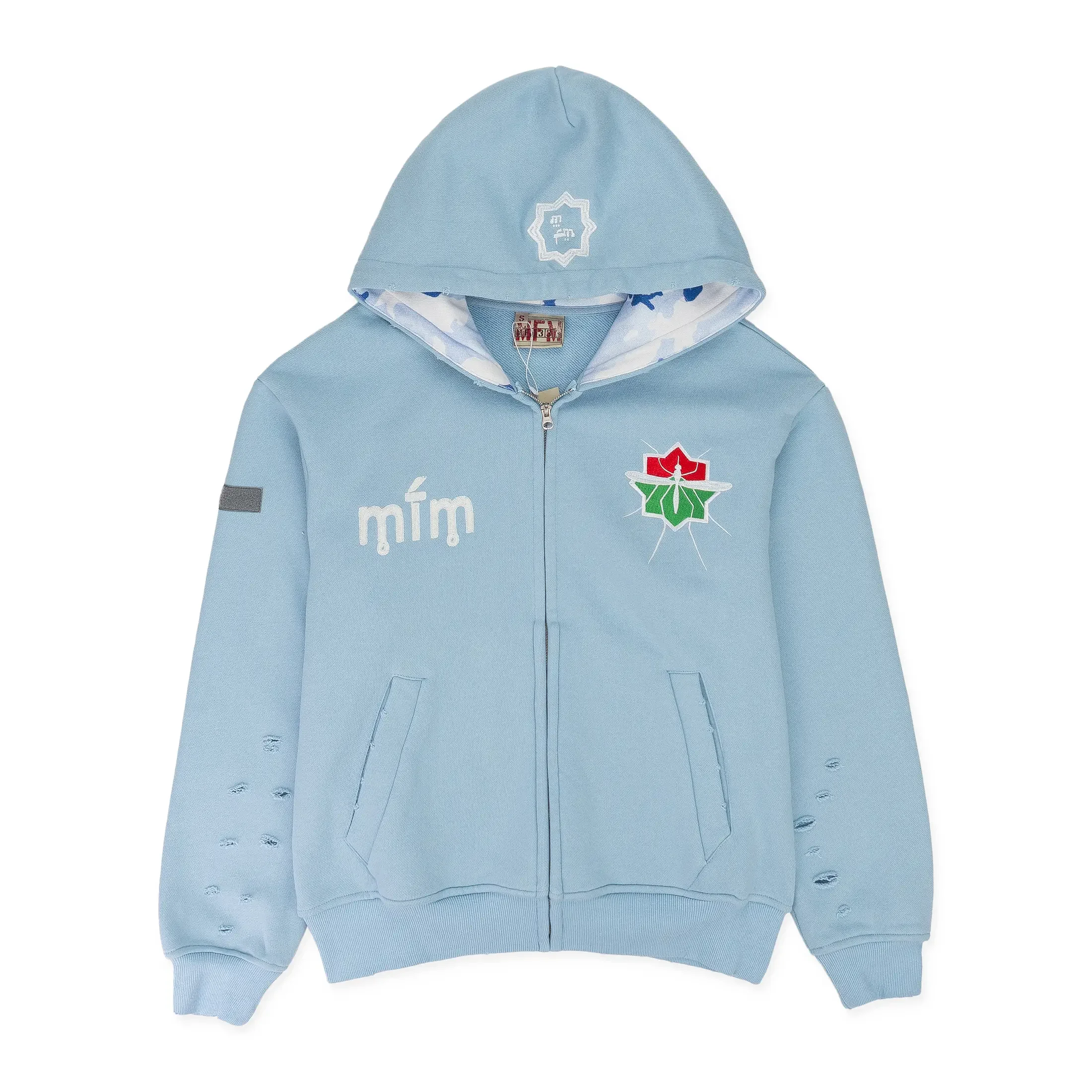 MURD333R.FM LIGHT BLUE SPECIAL OPS HOODIE SIZE L