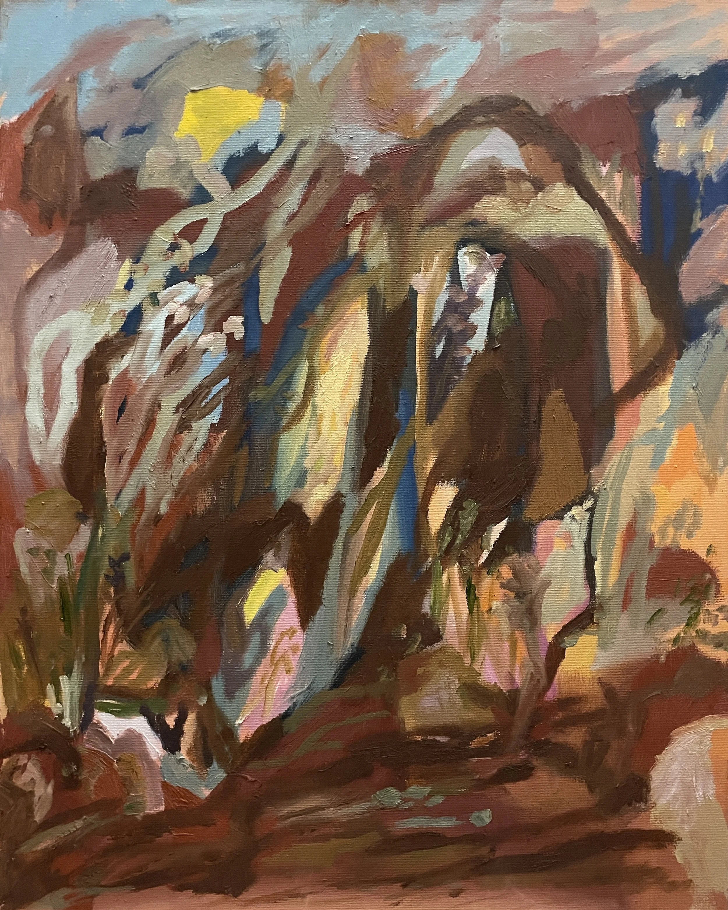 Overgrowth (garden in wet season). 2025. Oil paint on canvas. Image courtesy of the artist.