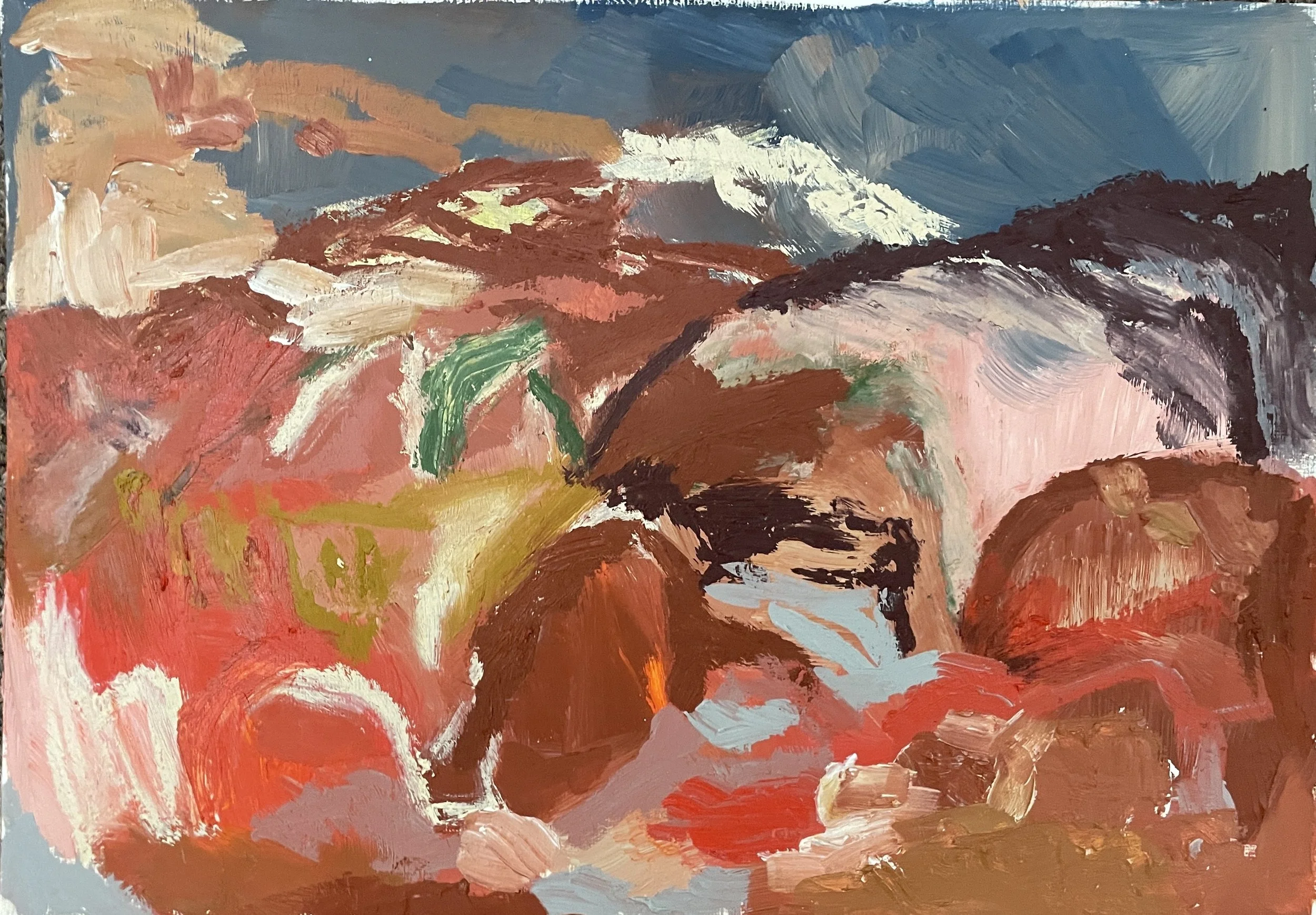 Landscape After Rain (III), 2025, 21cm x 29.7cm. 