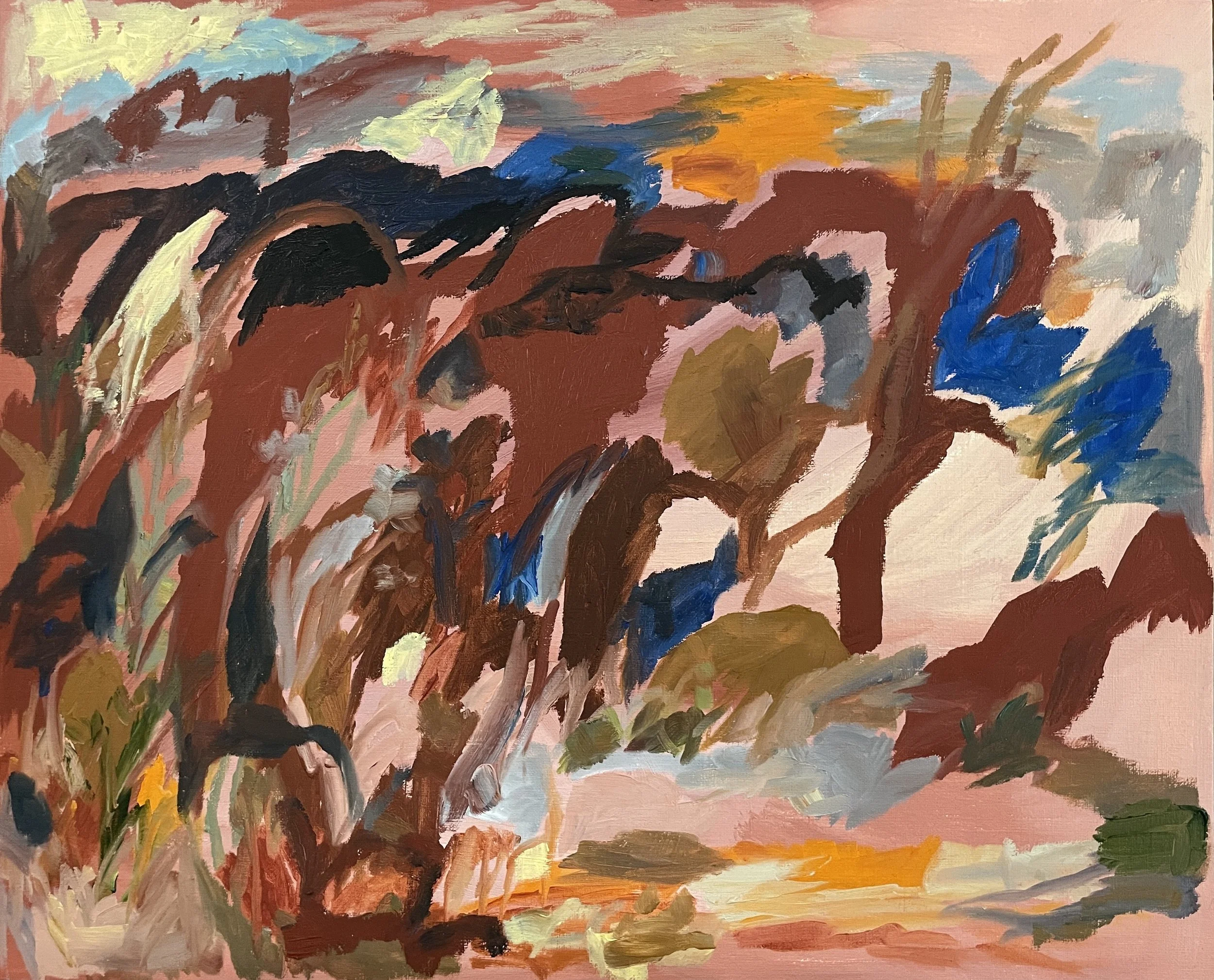 Untitled. 2025. Oil paint on oil paper. Image courtesy of the artist.