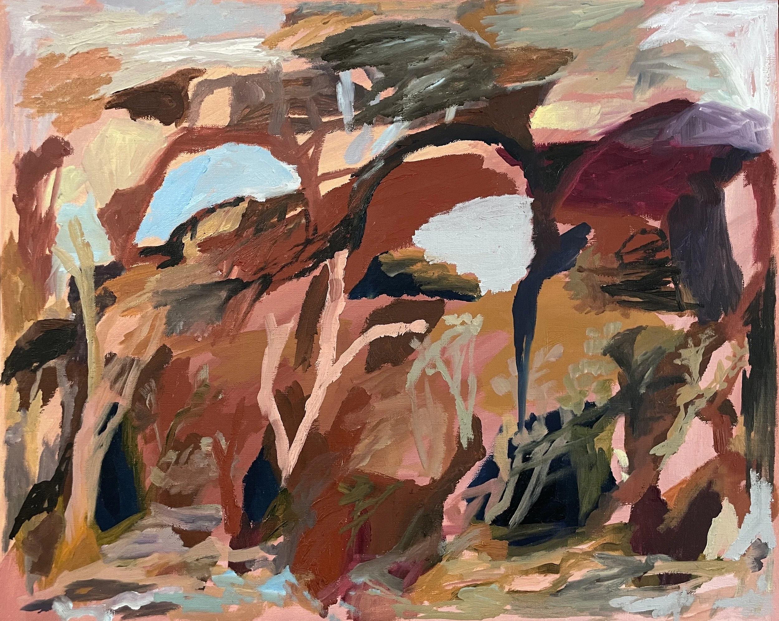 Untitled. 2025. Oil paint on oil paper. Image courtesy of the artist.