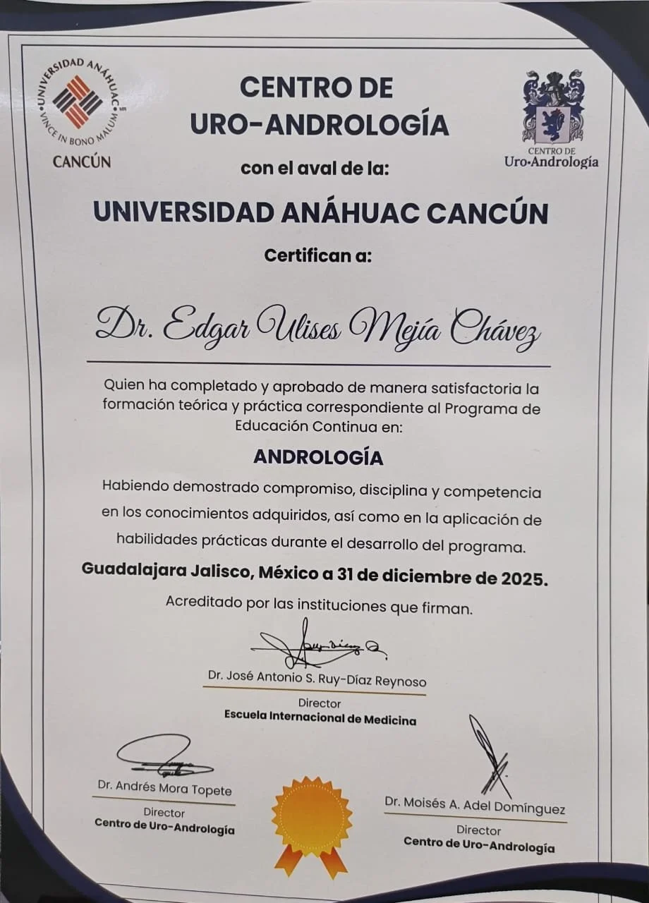 Andrología en la Universidad Anáhuac Cancún