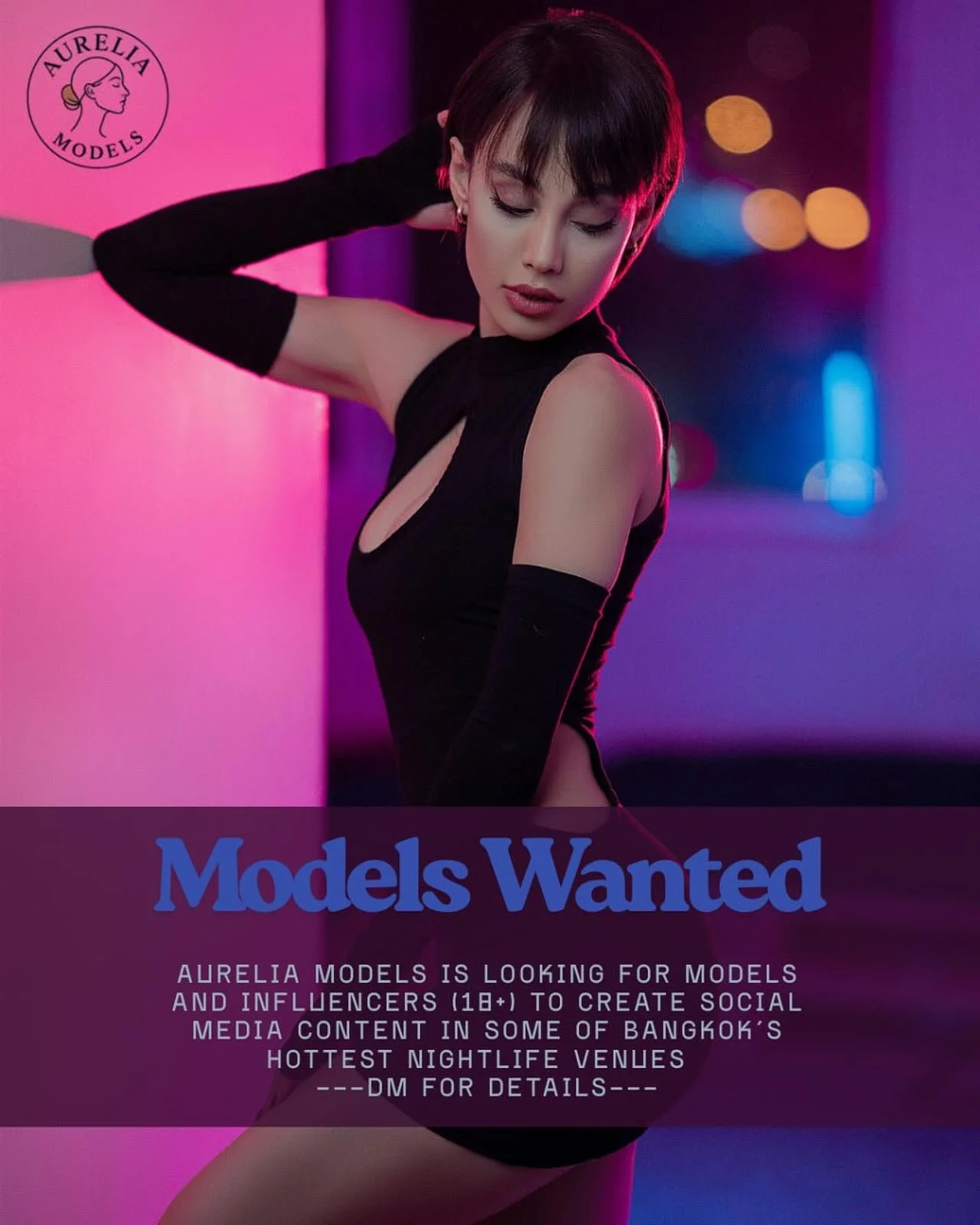 We are looking for models to join our social media nights at some of Bangkok&rsquo;s hottest nightlife venues! 
If you&rsquo;re a model, influencer, or just a very beautiful woman, we want to hear from you! This is a paid opportunity 18+ in the Bangk