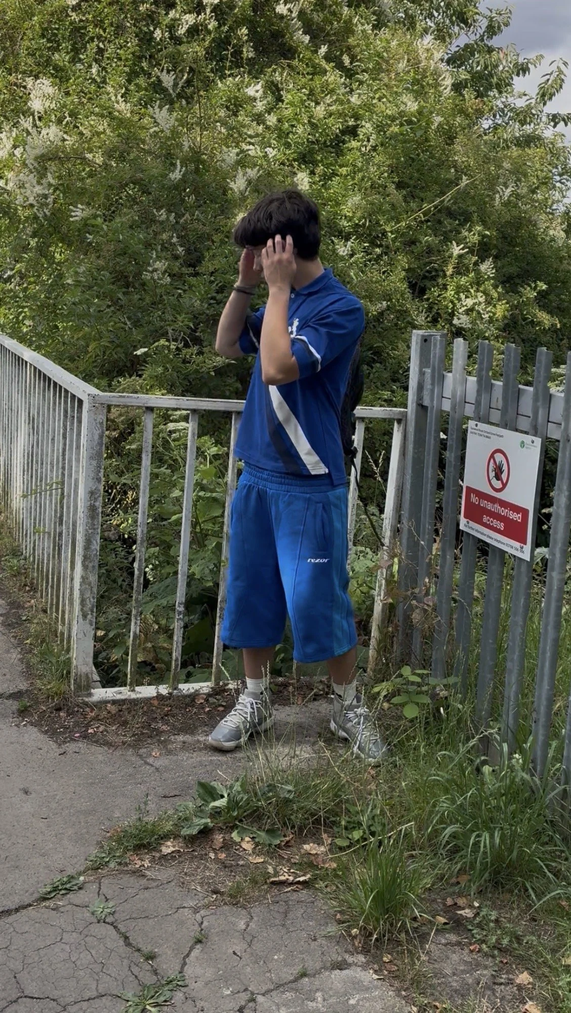 royal blue shorts