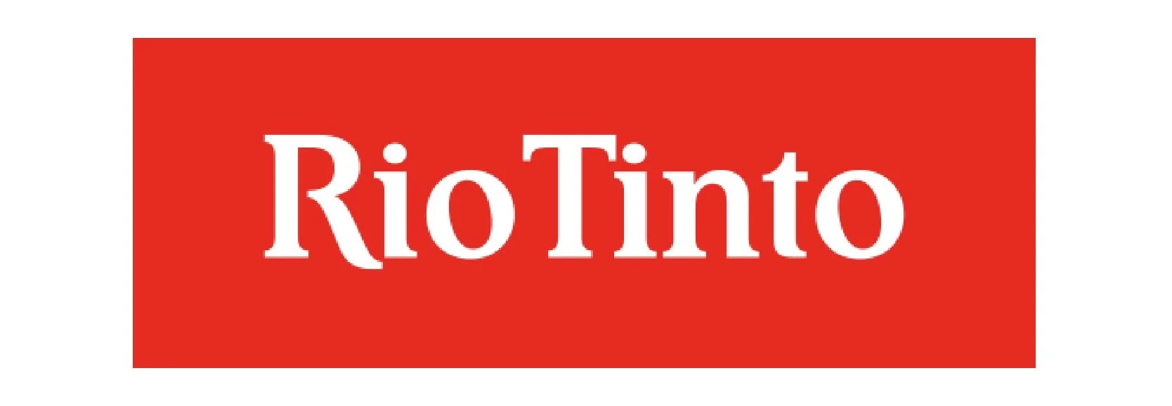 The Nipper Store Website: Red rectangular logo with the white text 'Rio Tinto' in the center.