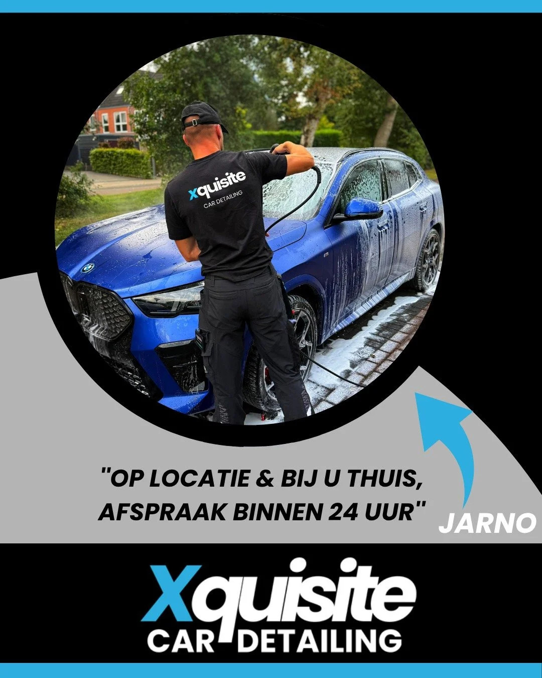 Uw auto verdient meer dan een wasstraat.
Bij X-quisite Car Detailing komt vakmanschap naar u toe &ndash; thuis of op locatie.

✅ Professionele handwas &amp; detailing
✅ Binnen 24 uur beschikbaar
✅ Altijd met A-merk producten

Waar kwaliteit geen toev