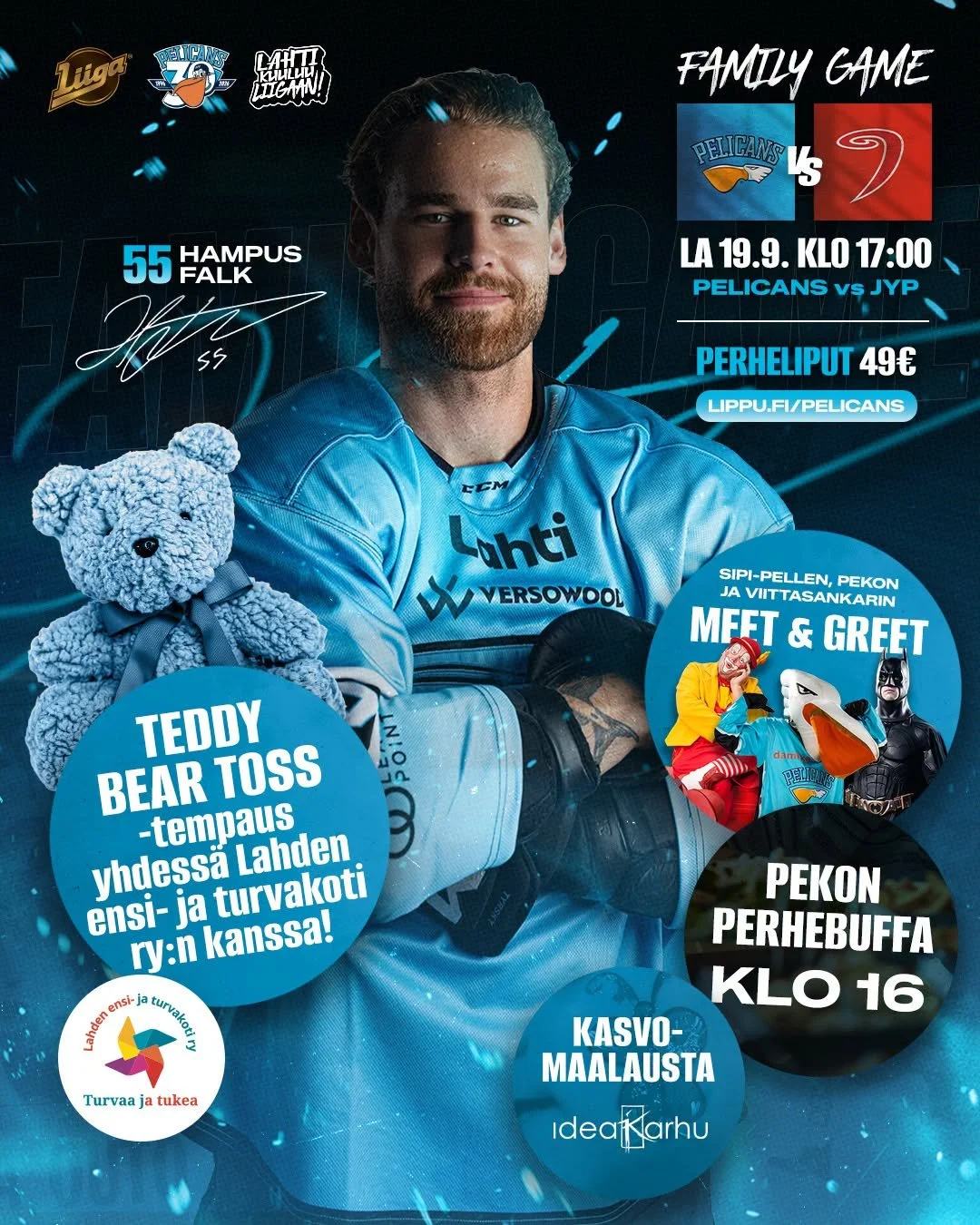 Pelcans Lahti koko perheen peli-ilta
