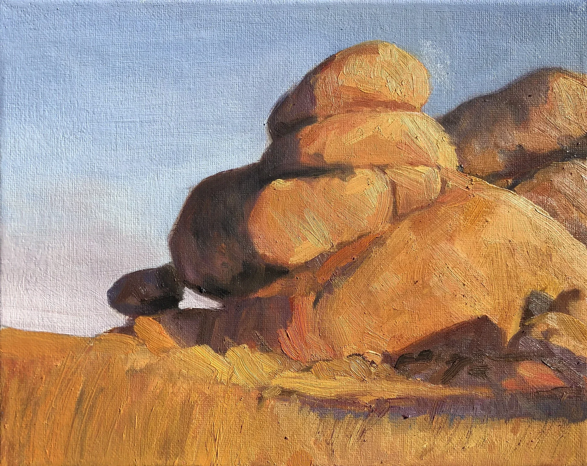 Karlu Karlu, 2025.
Oil on canvas, 20 x 25 cm
