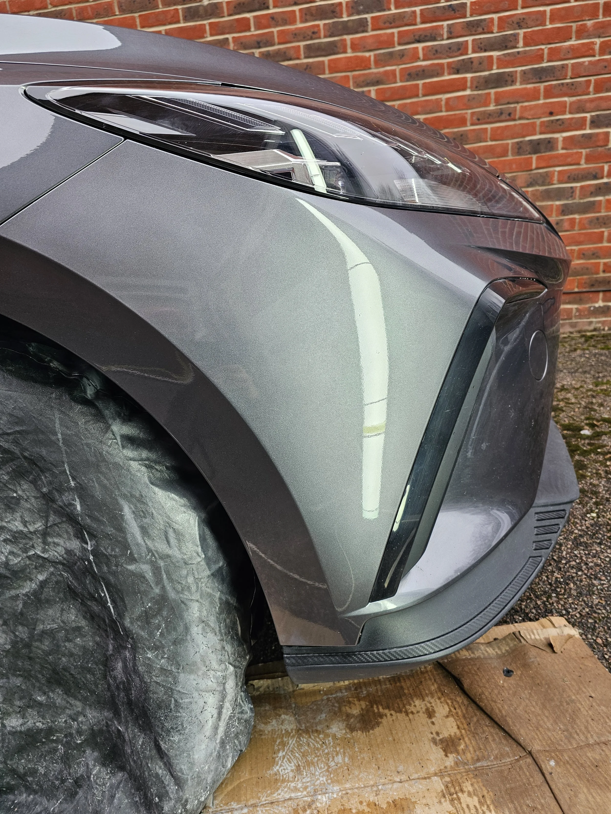 MG4 Front Bumper Scratch After Repair