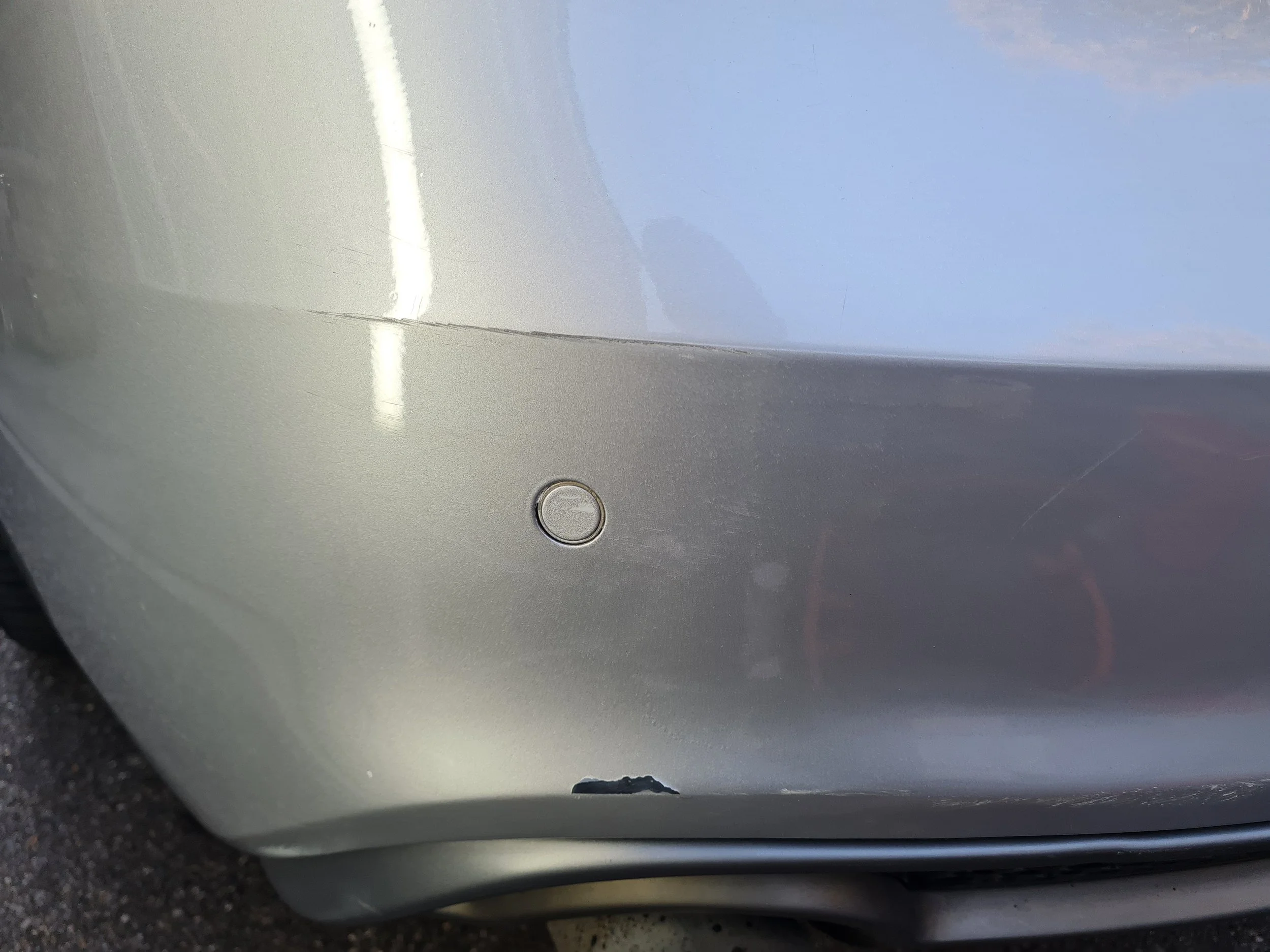 Audi A5 Bumper Scuff Before Repair