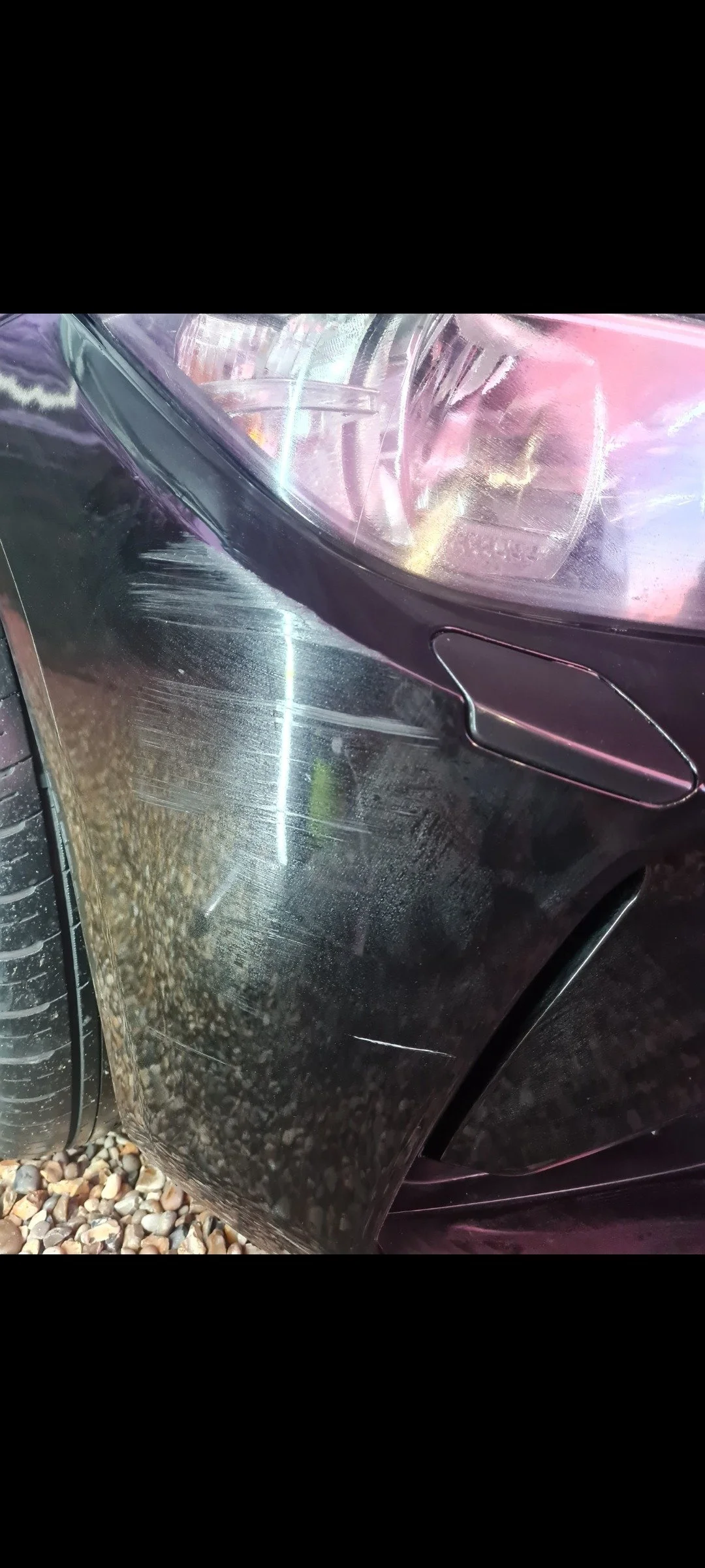 BMW Bumper Scuff Before Repair