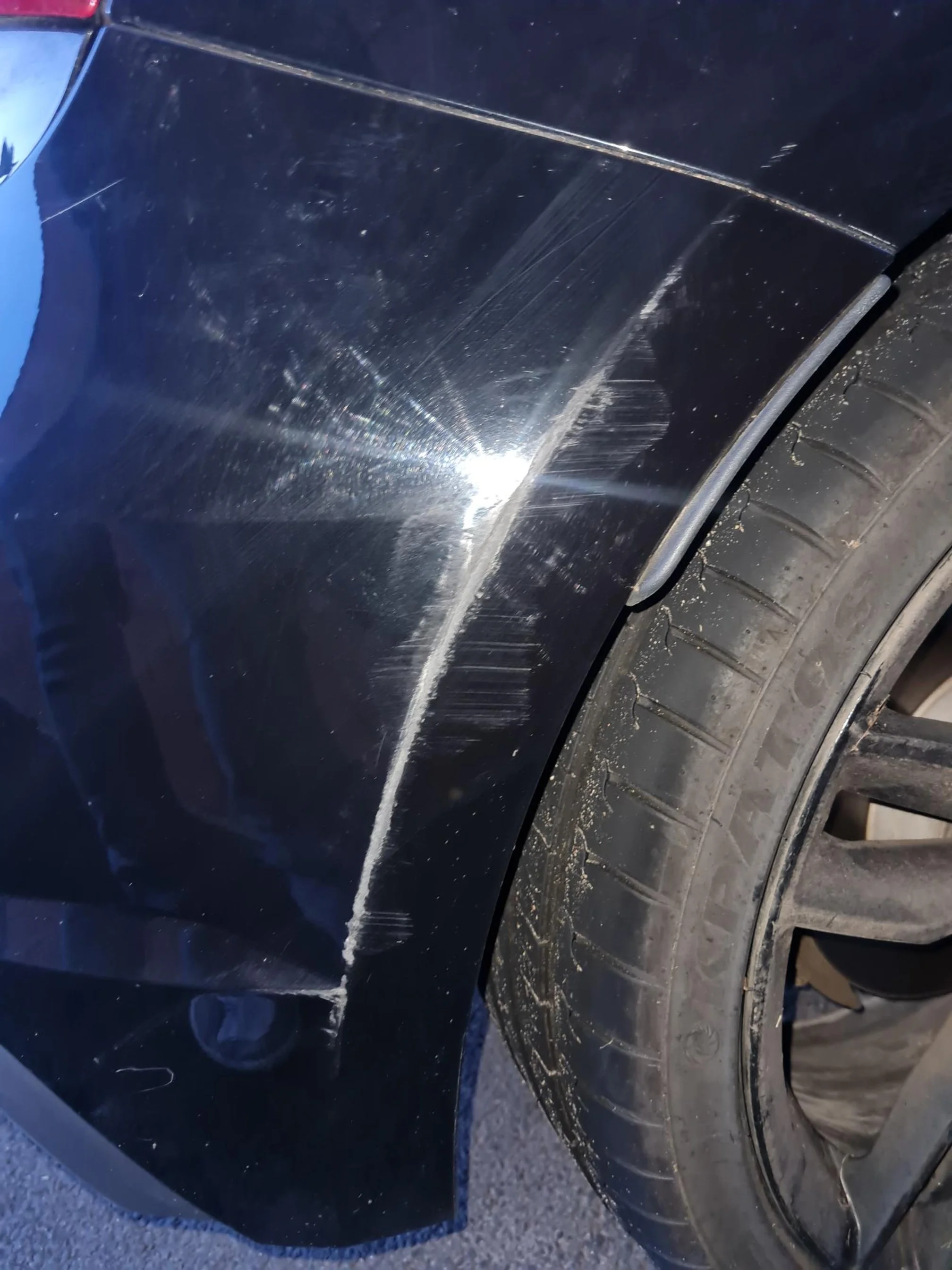 Audi S1 Bumper Scuff Before Repair