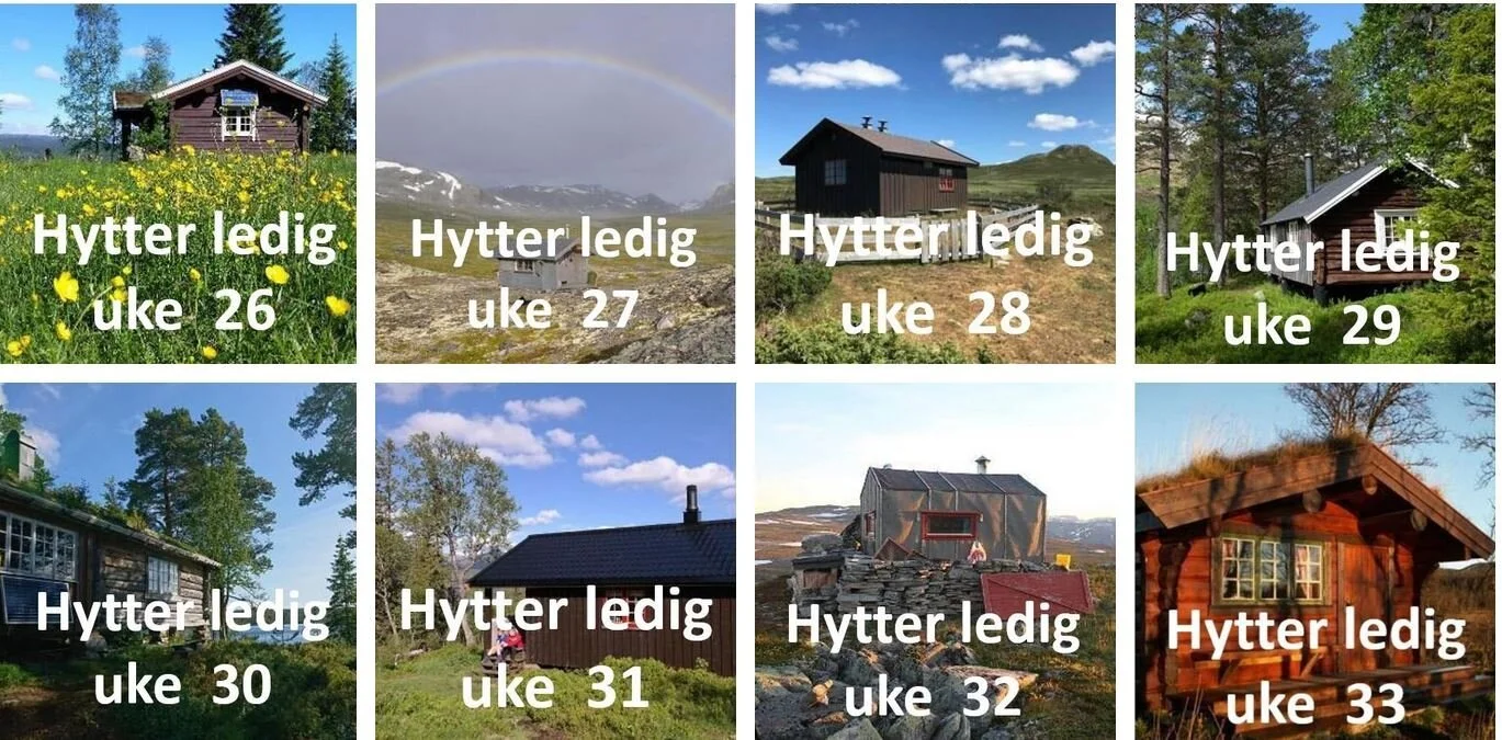 Villmarkshytter ledige i sommer