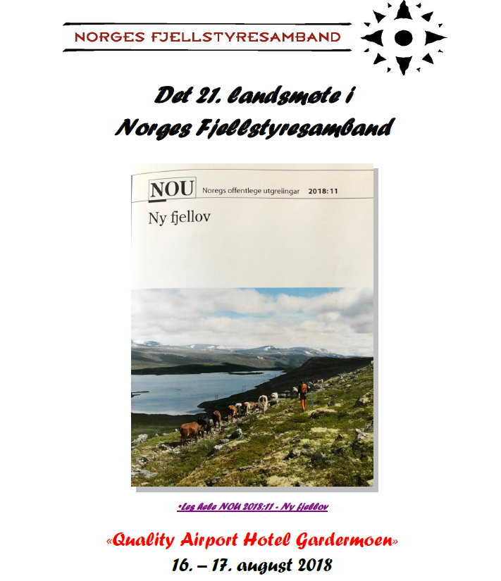 NFS landsmøte 16.-17. aug 2018