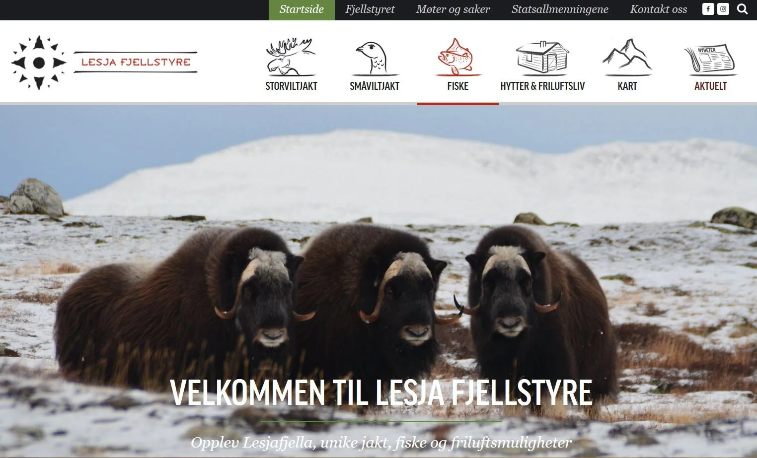 Nye nettsider hos Lesja fjellstyre