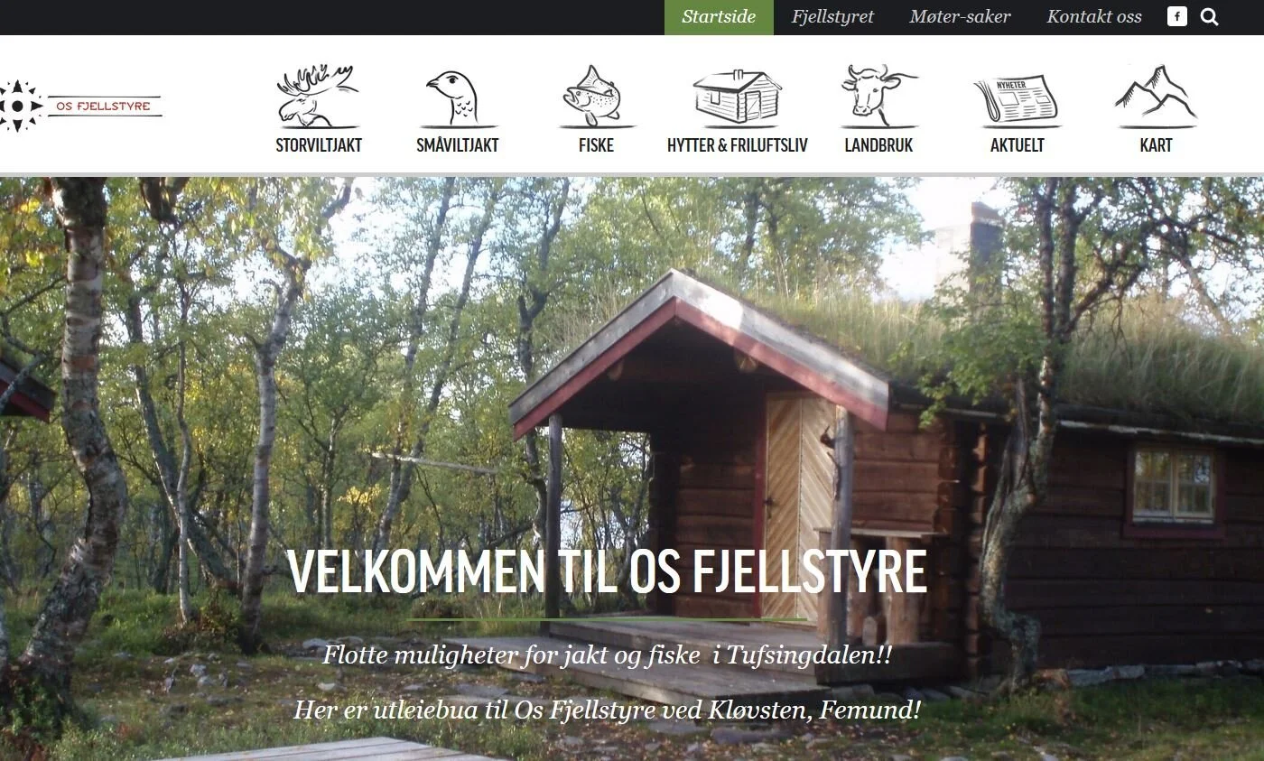 Os fjellstyre med nye nettsider