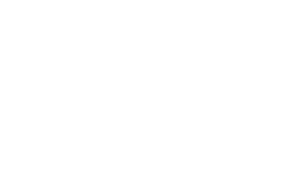 White outline of a leafy branch on a black background.