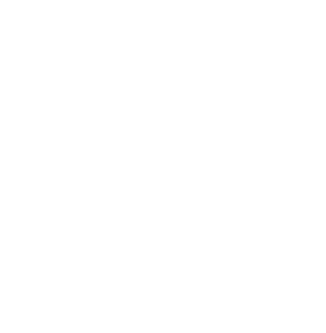 Line drawing of hanging flowers and leaves on a black background.