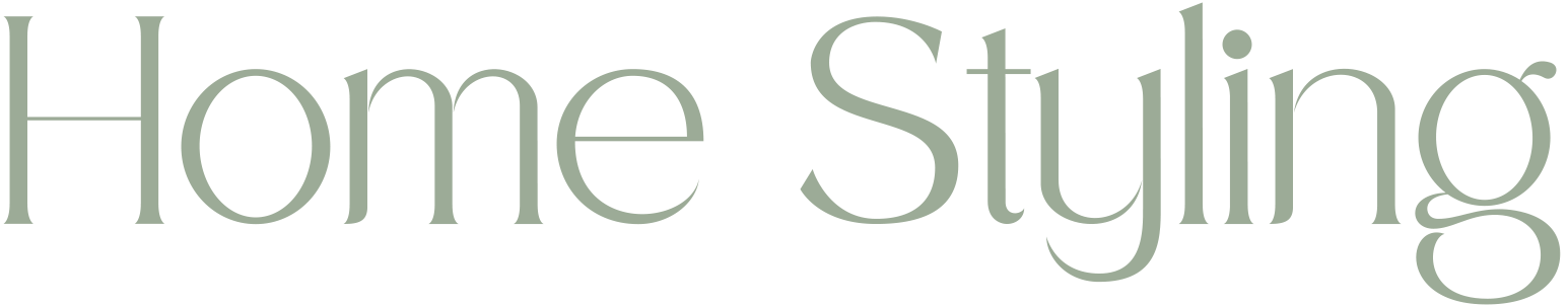 Text that says 'Home Styling' in a stylised font.