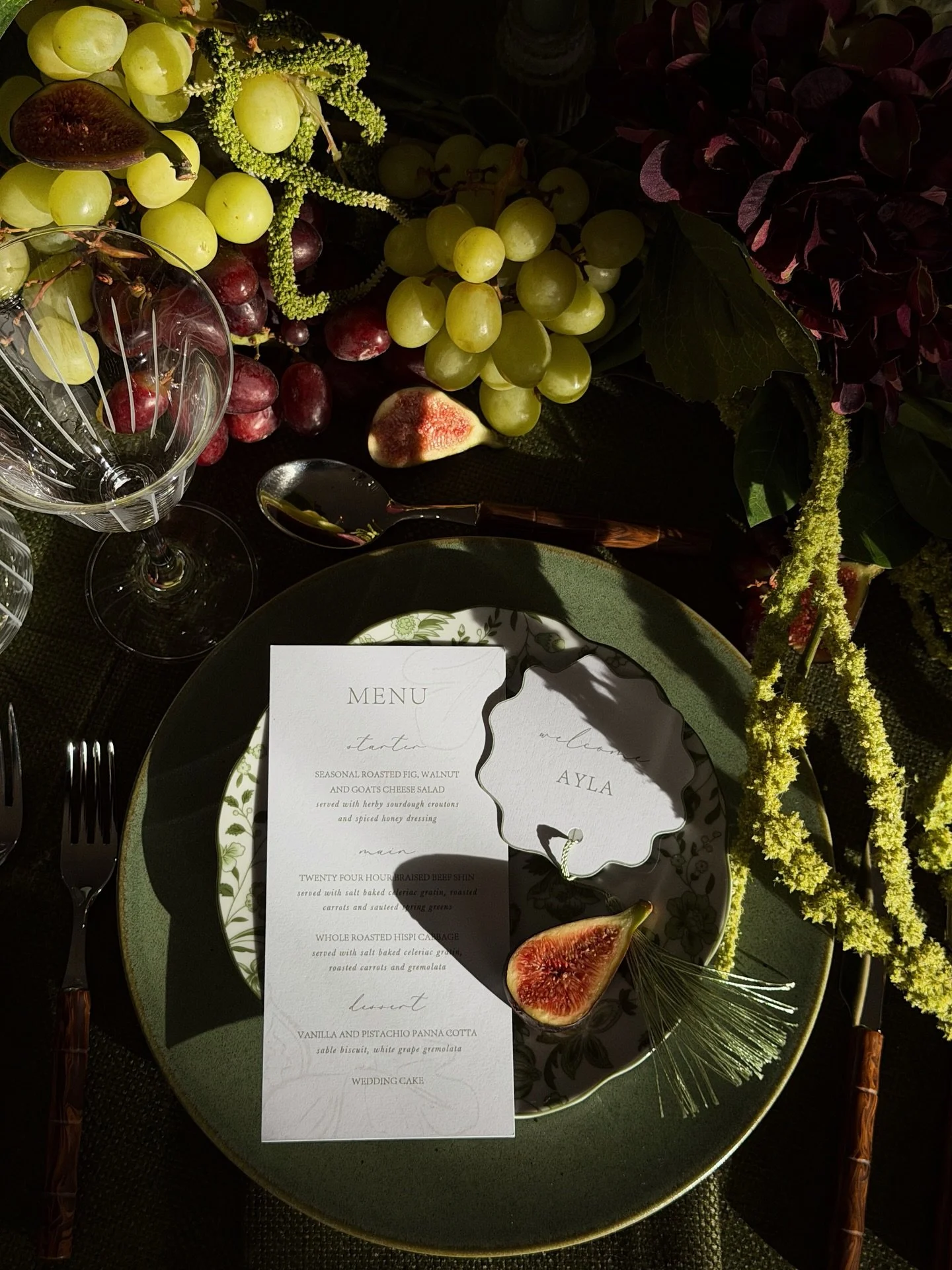 Earthy tables done right just hit differently &hellip; 🥹✨

All the greens, soft light, nothing overdone. 

**

Venue: @magna_cartaisland 
Floristry, prop hire &amp; concept: @fauxbloom 
Bridal gowns: @bridalindulgence 
Chairs, linen &amp; crockery: 