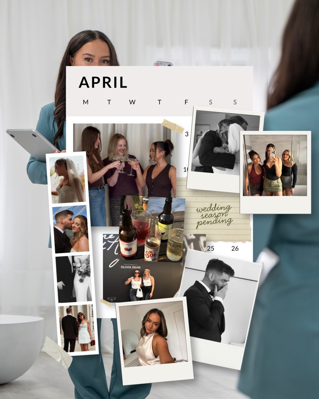 April, you were INCREDIBLE! 🥹🪩🤳🎀✨

Back from 3 months of backpacking and straight into the best kind of chaos &hellip; long overdue catch-ups, four incredible weddings, a brand new job, and so many exciting chats with my 2026 &amp; 2027 couples. 