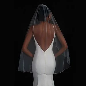 Fingertip length wedding veil collection