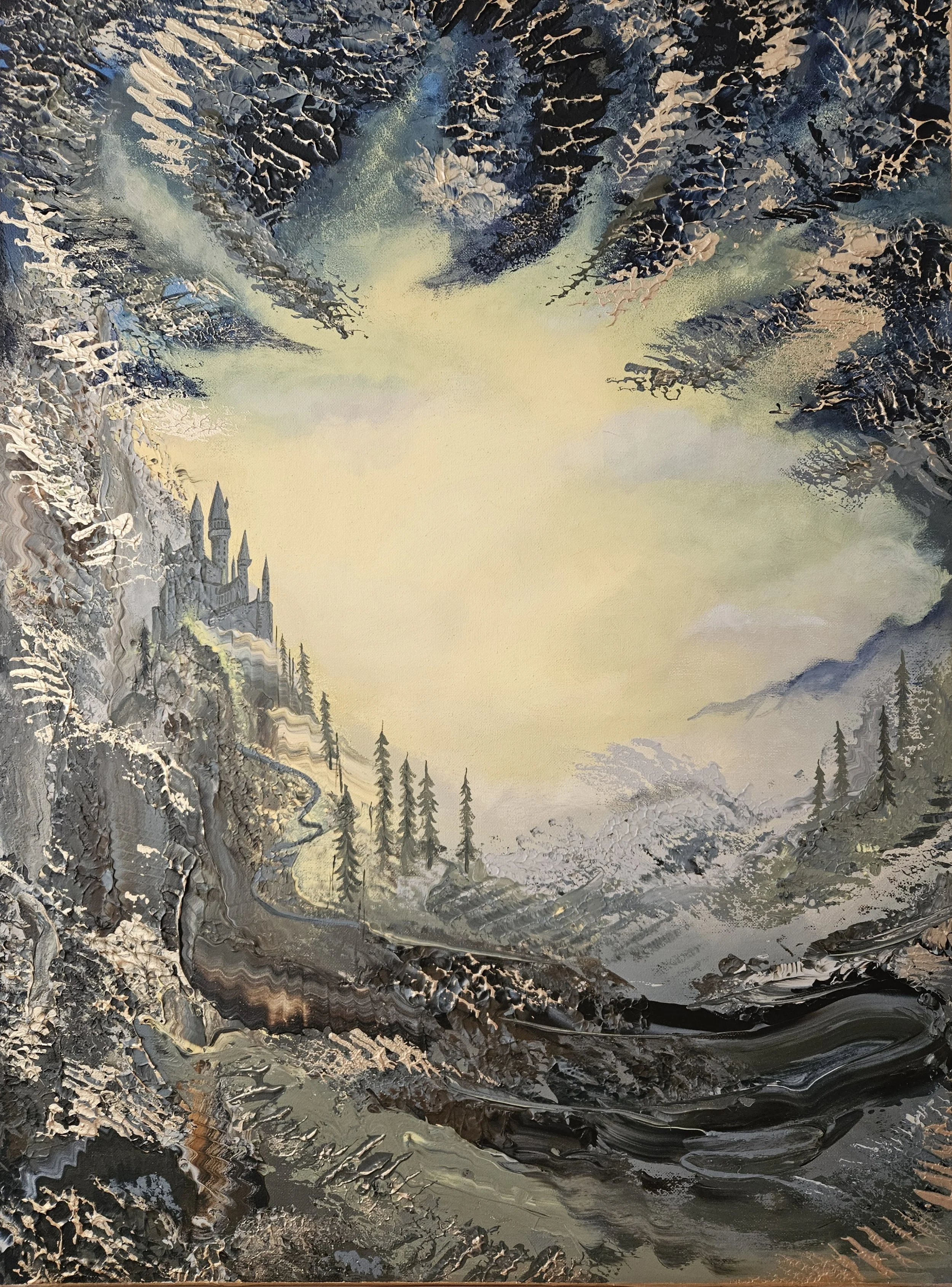 Art Print Golden Hallow Castle