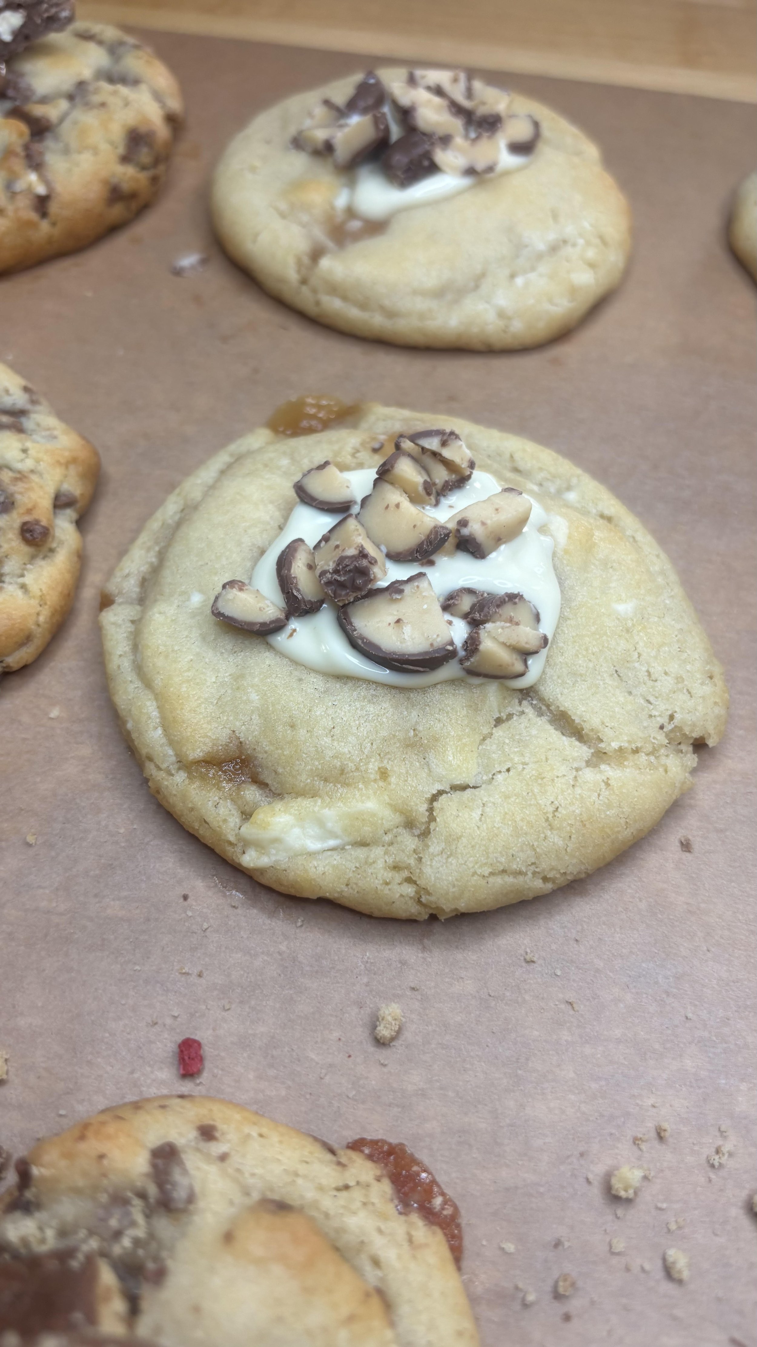 White chocolate and fudge Bruno's Bakes cookie