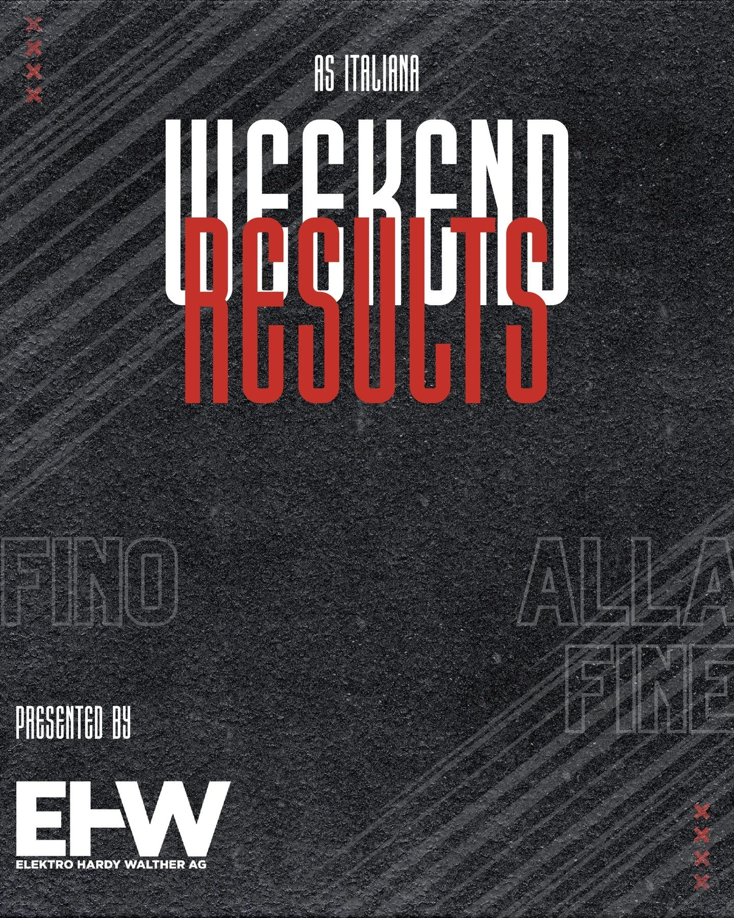 Weekend results are in!🟥⬜