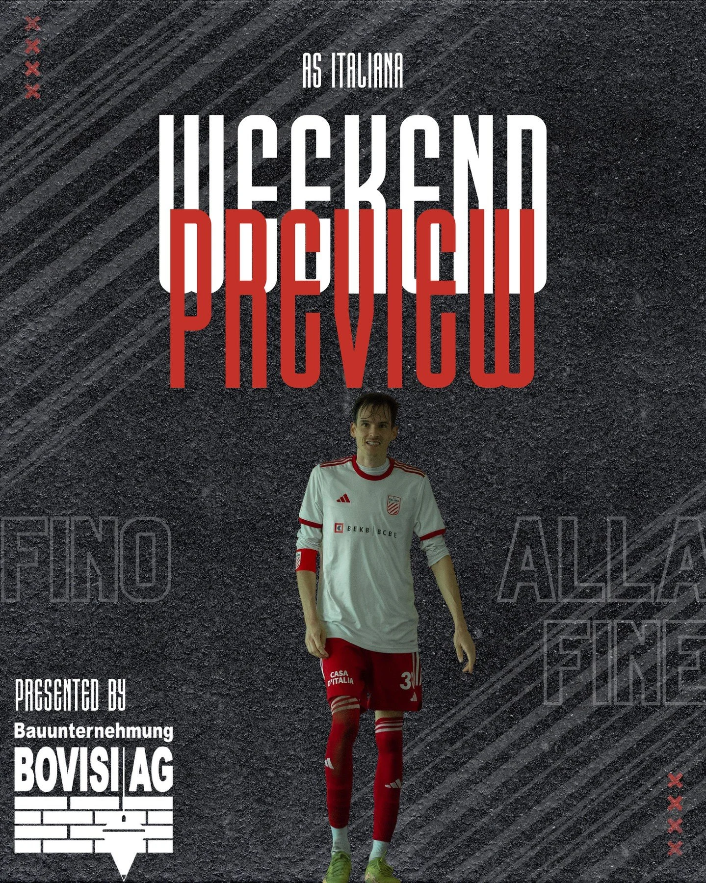 Weekend preview, andiamo ragazzi!🟥⬜