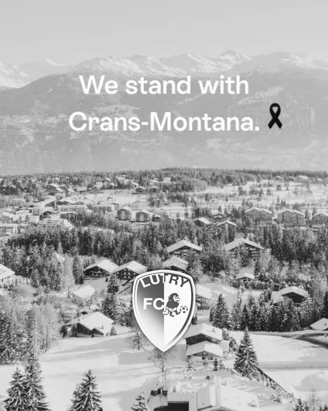 Nos pens&eacute;es vont &agrave; toutes les victimes et aux familles touch&eacute;es par la trag&eacute;die de Crans-Montana. En tant que communaut&eacute; du football, nous exprimons &eacute;galement nos plus sinc&egrave;res condol&eacute;ances &agr