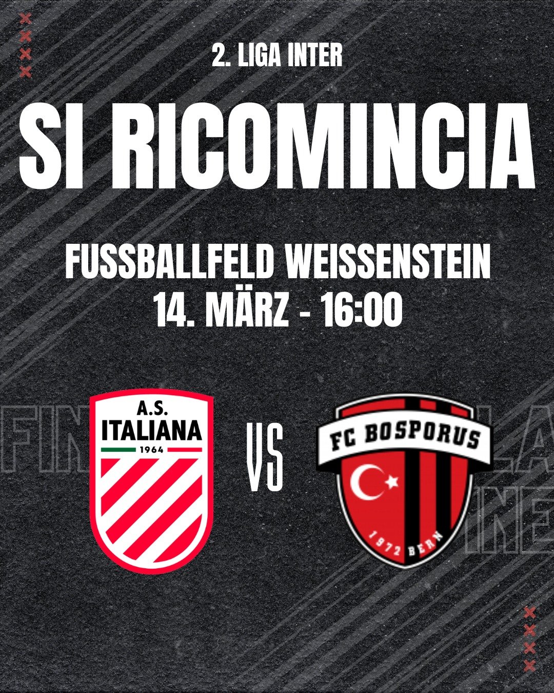 Si ricomincia - R&uuml;ckrundenstart! Man sieht man sich auf dem Weissenstein🟥⬜