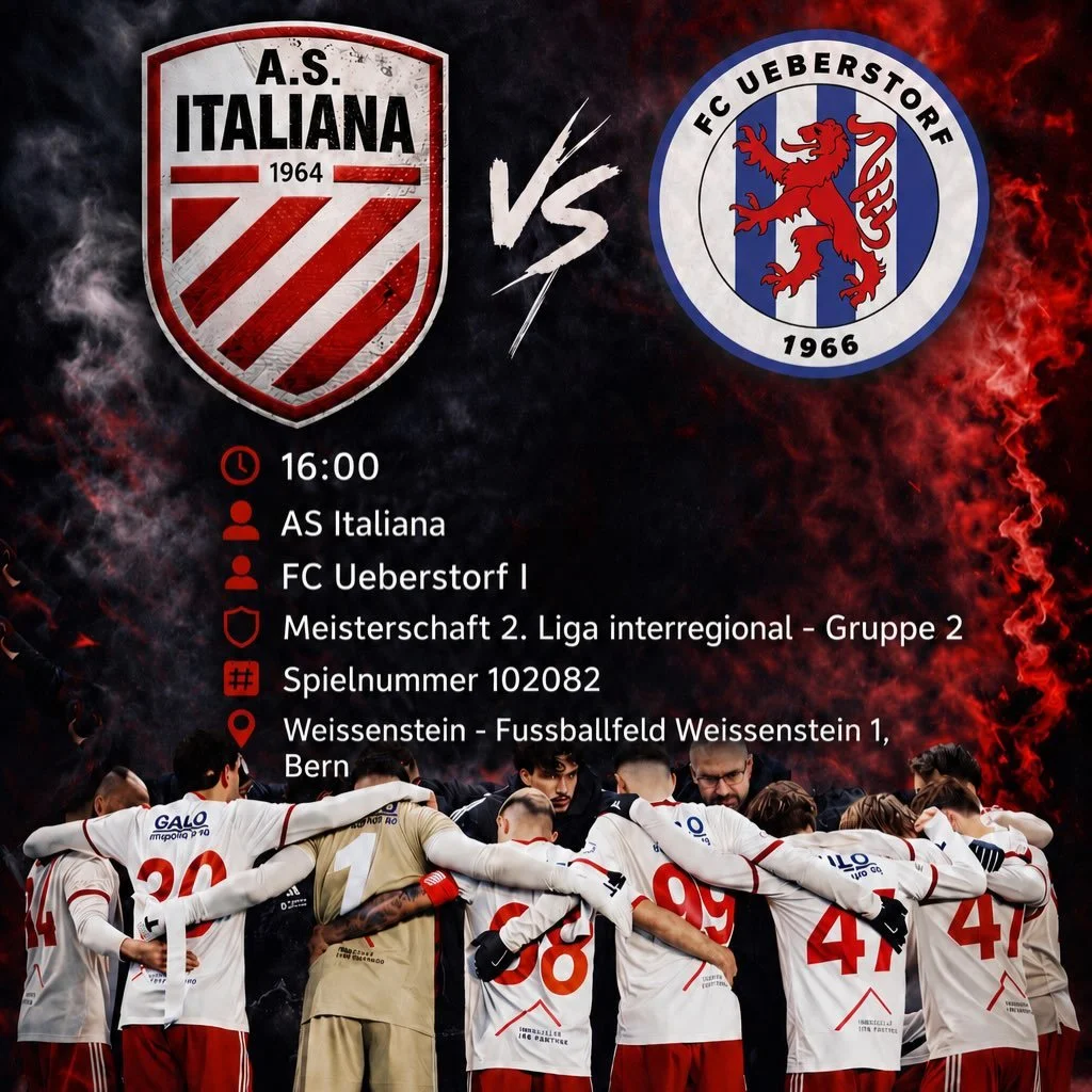 ⚪️🔴N&auml;chstes Spiel! Zuhause!
Wir freuen uns wie immer auf all unsere Fans‼️🥳
Geinsam sind wir st&auml;rker. 🔴⚪️

💪🏽Forza Ragazzi ‼️❤️🤍