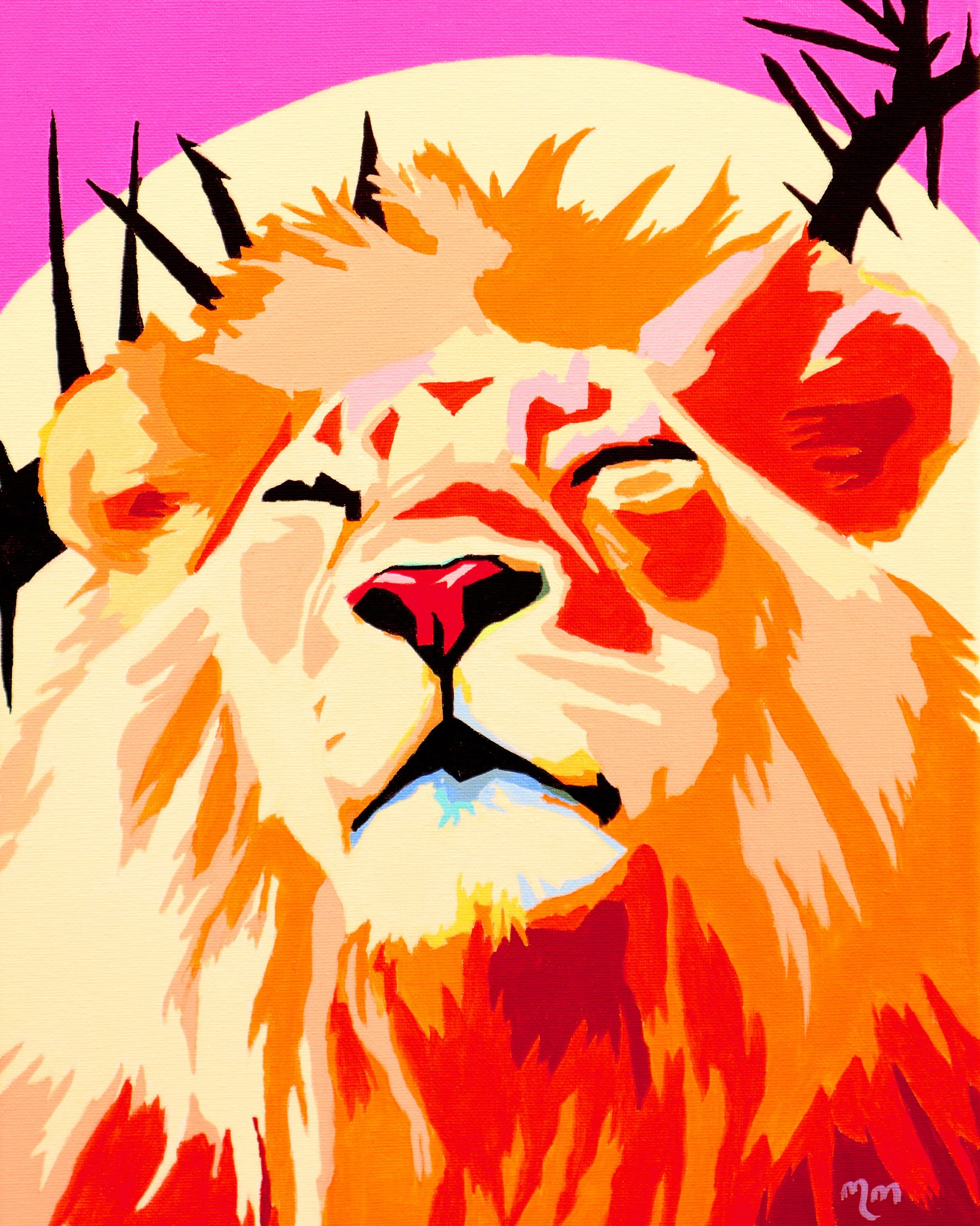 Lion of Thorns - Christian Fine Art Print