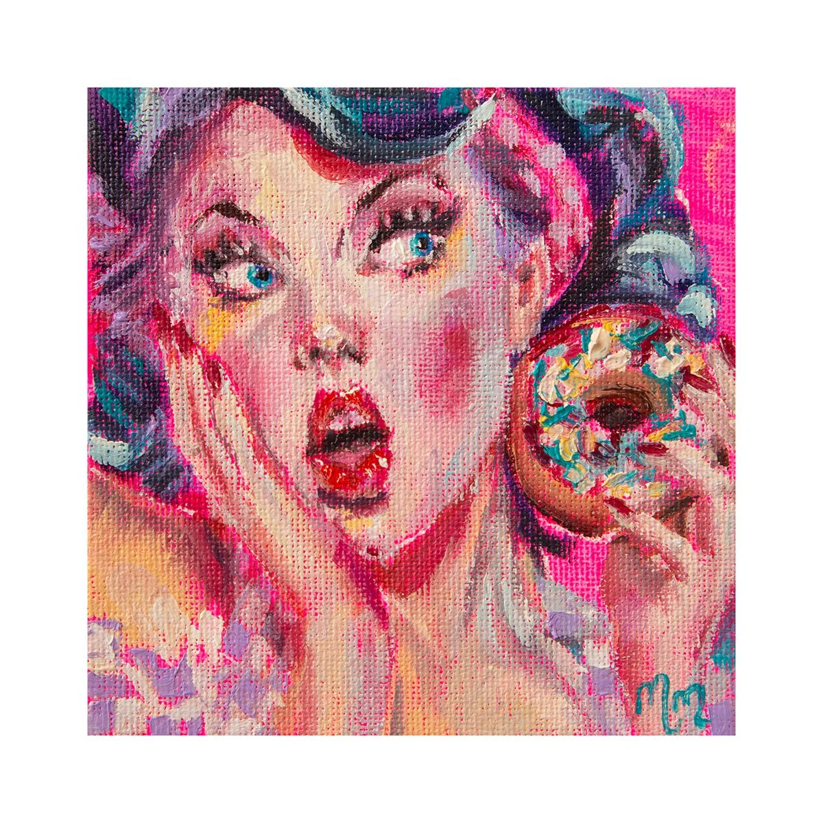 The Last Doughnut |  Mini Fine Art Print