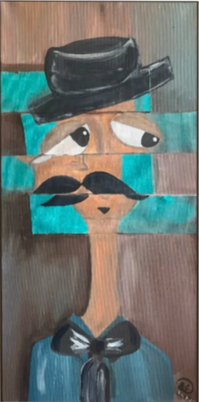 Gentlemen, Acrylic on Canvas, 50 cm x 30 cm  