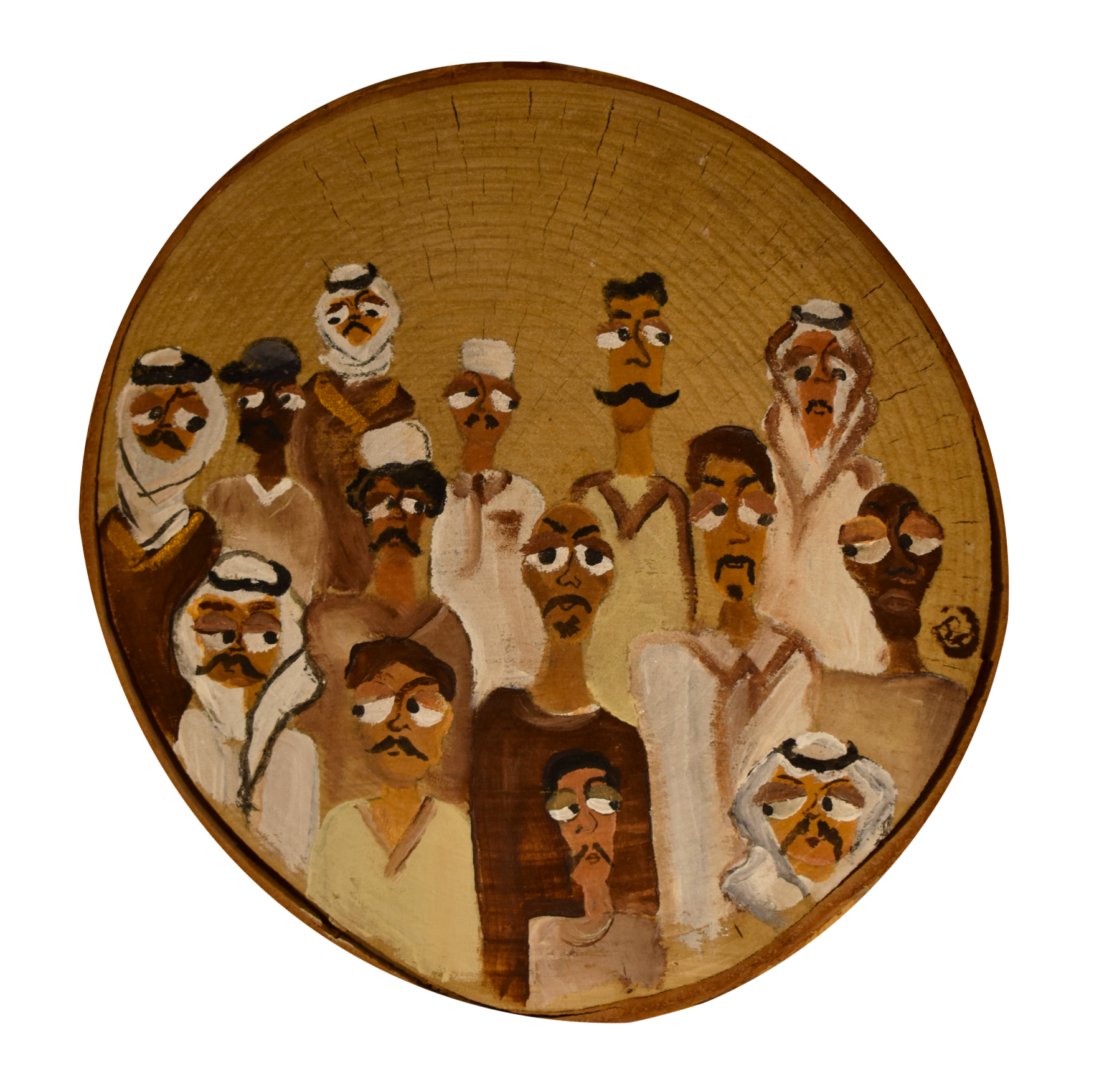 Untitled, Medium & Acrylic on Wood, 17 cm x 17 cm