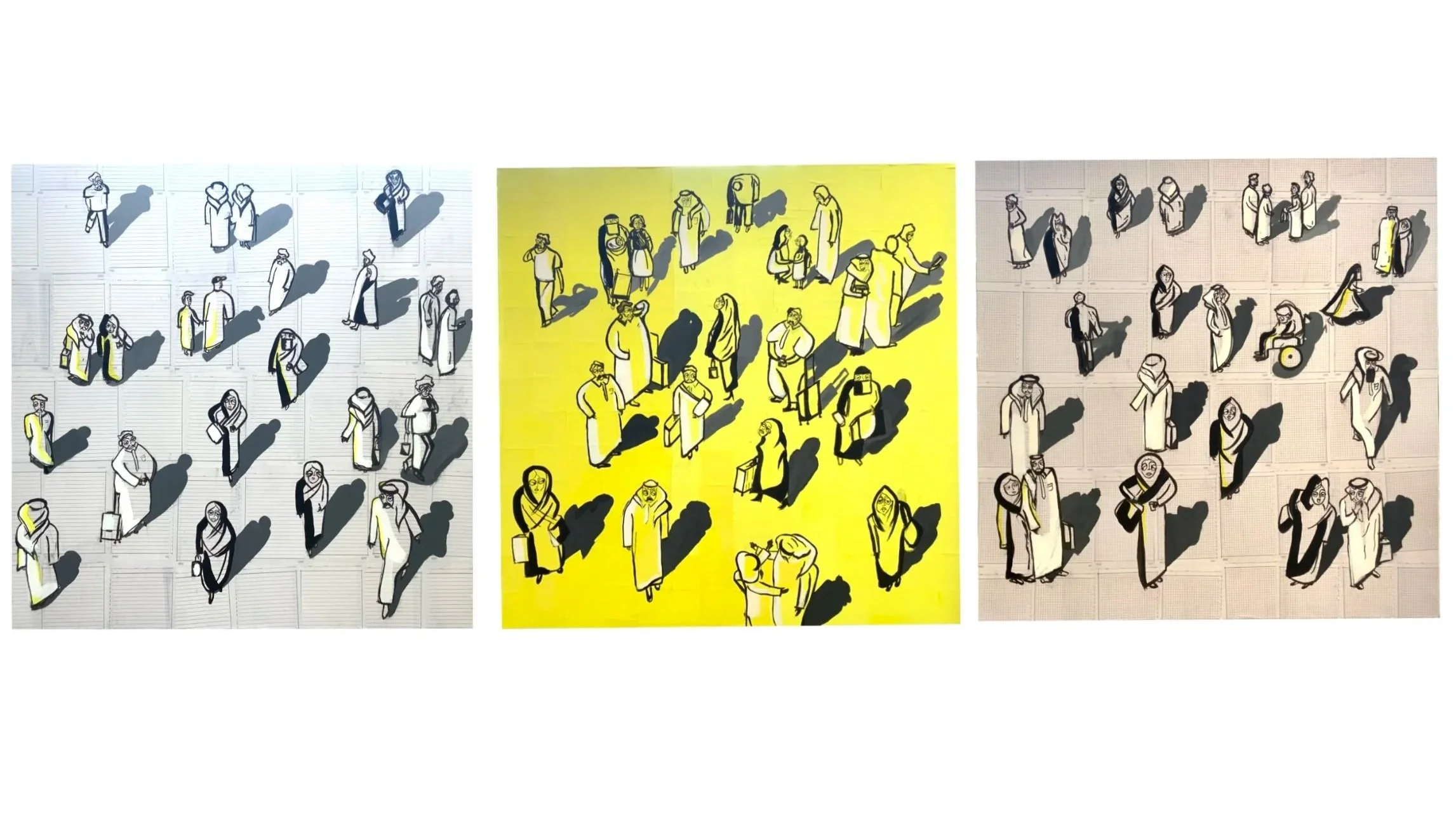 Station Year, Mixed Media, 100 cm x 100 cm