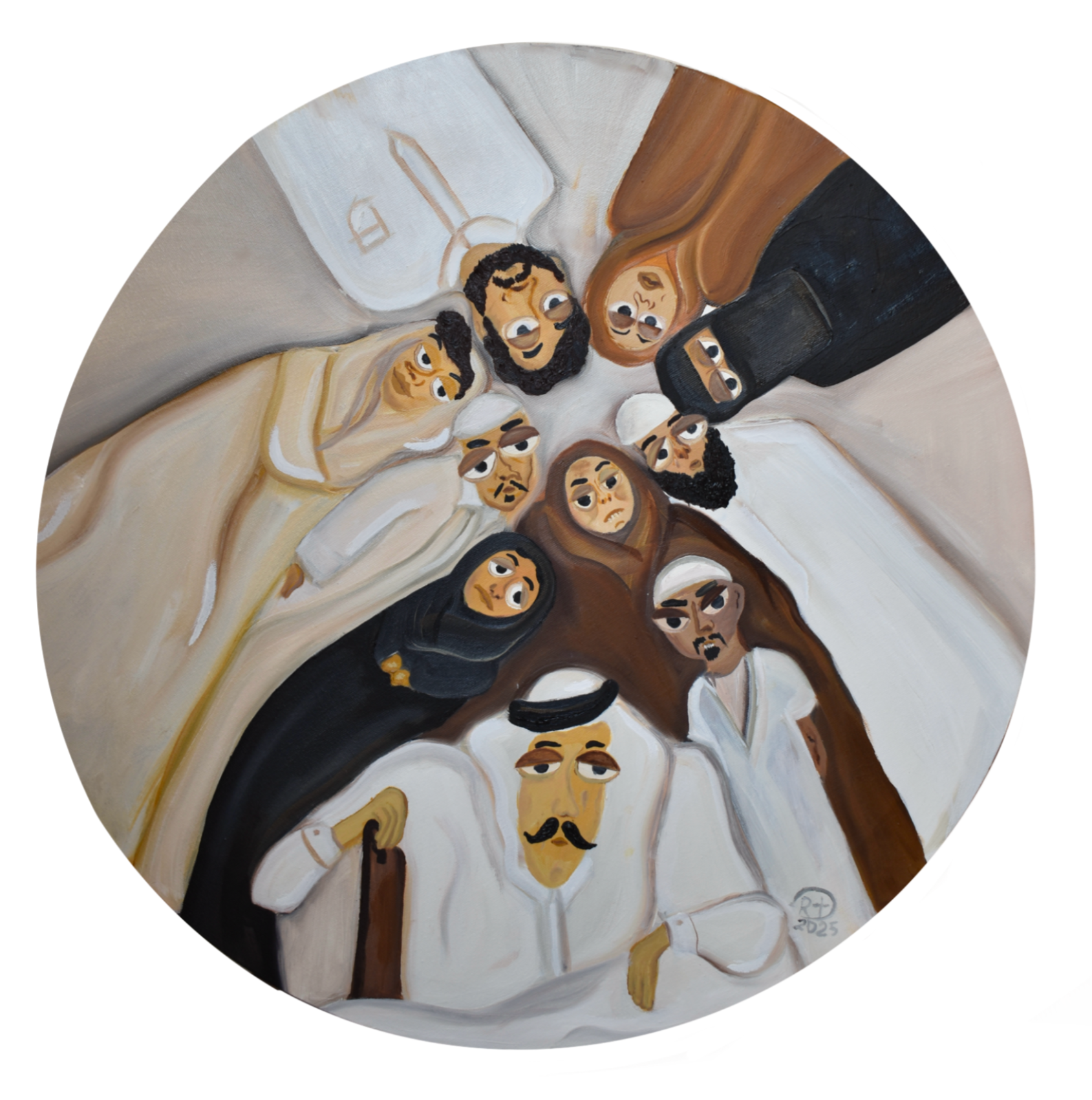 Shahabah, Oil on Canvas,  49 cm - 49 cm