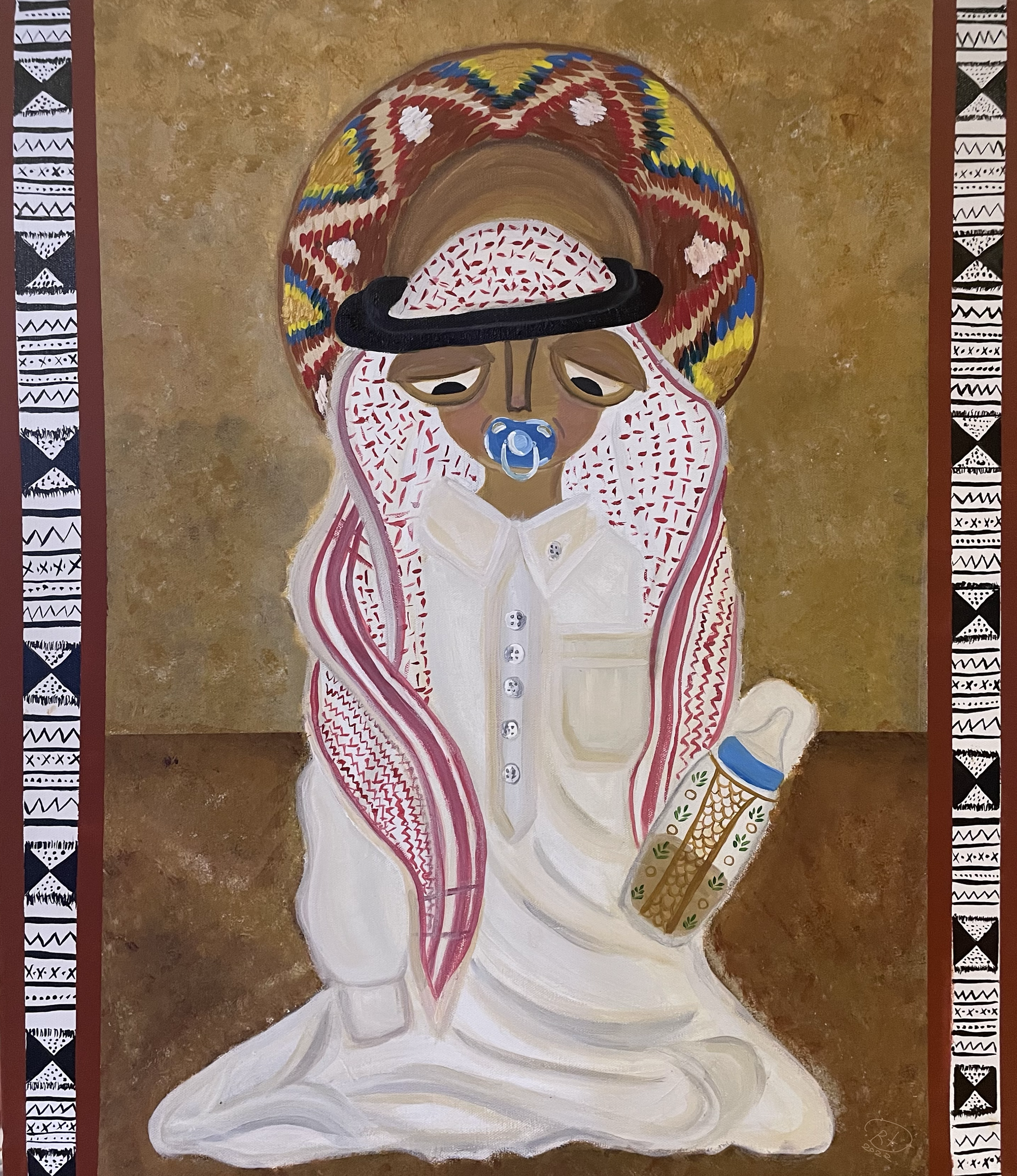 The Theory of the Ancients, Acrylic on Canvas, 60 cm x 70 cm