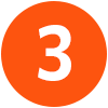 Orange circle with the number three in white
