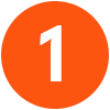 Orange circle with the number 1 inside