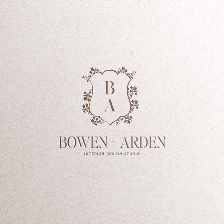 Bowen + Arden: Crest and wordmark