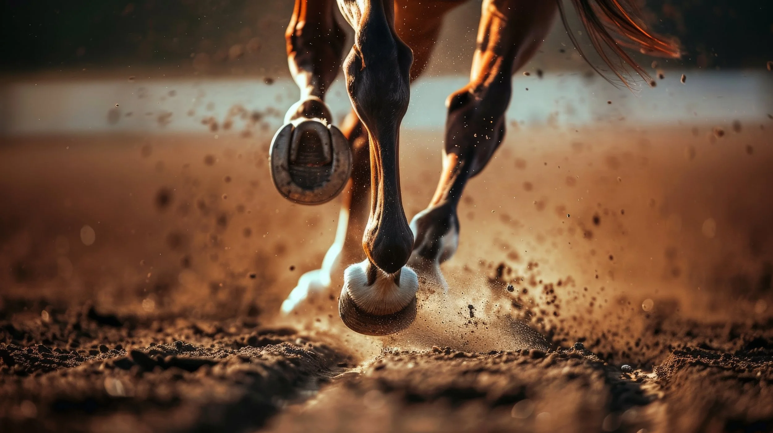 Bet the 2026 Belmont Stakes with MyWinners — thoroughbred horses walking in single file during the post parade at Saratoga Race Course