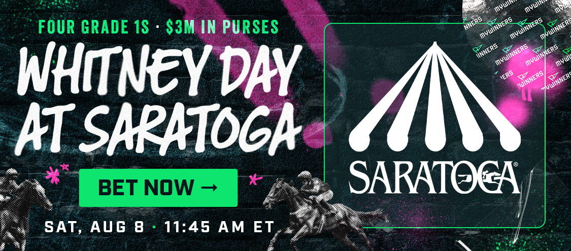Whitney Day 2026 post parade before the $1 million Whitney Stakes