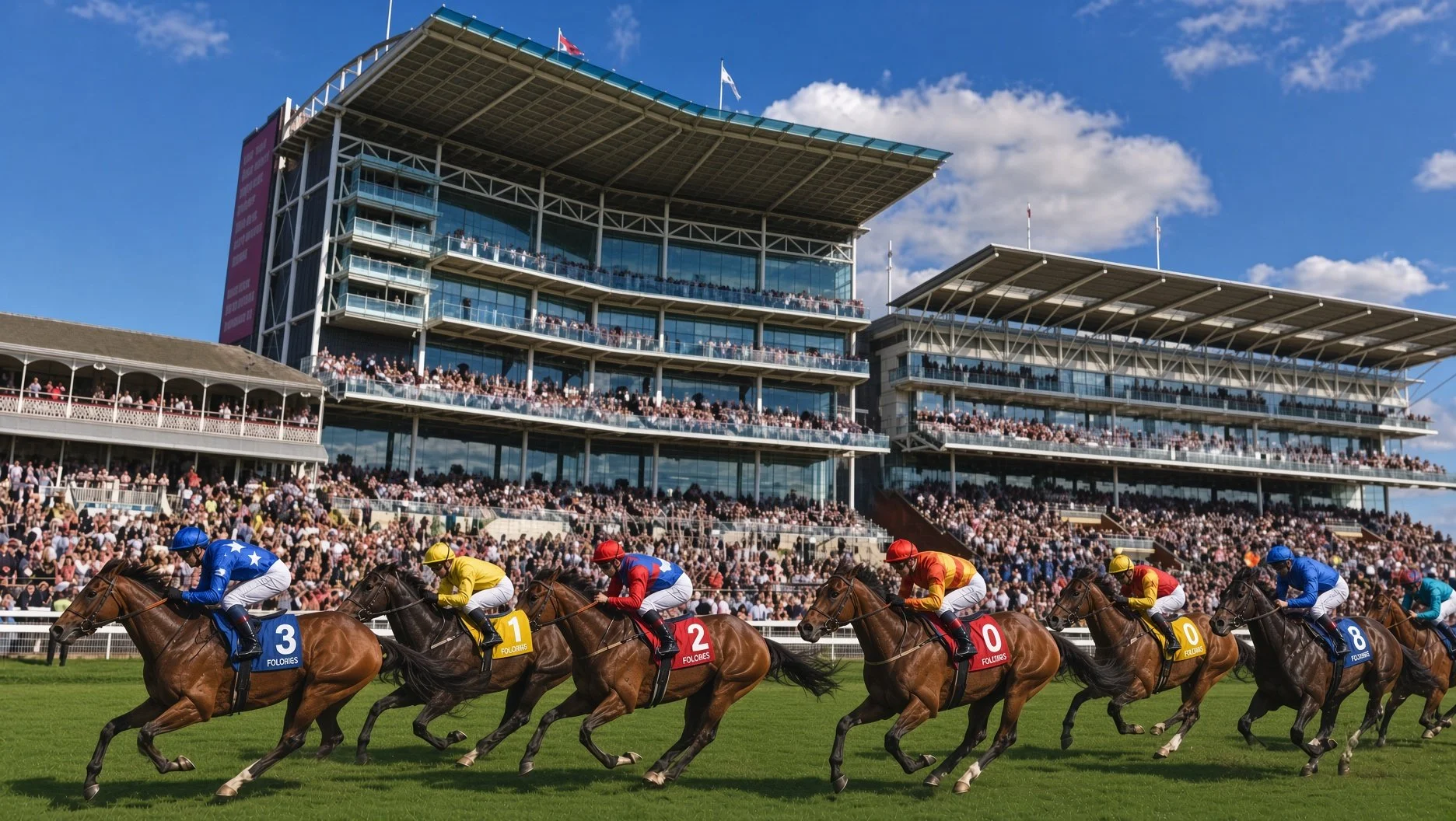 Hero image for the York Ebor weekend betting guide, showing York Racecourse ahead of Nunthorpe Day and Ebor Day.