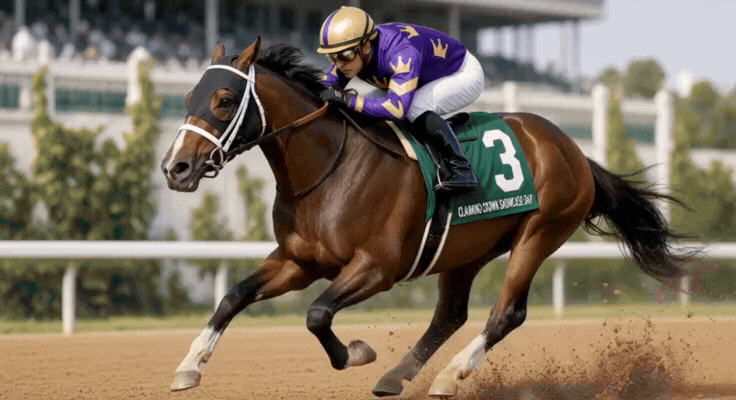 Claiming Crown Showcase Day field at Colonial Downs.