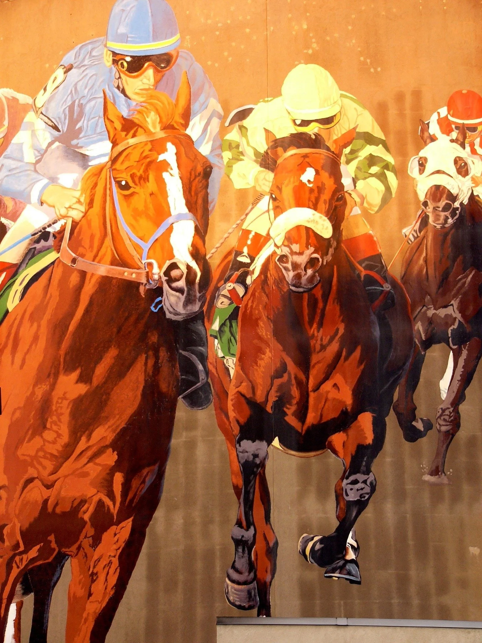 he iconic mural on the wall of Sports Haven.